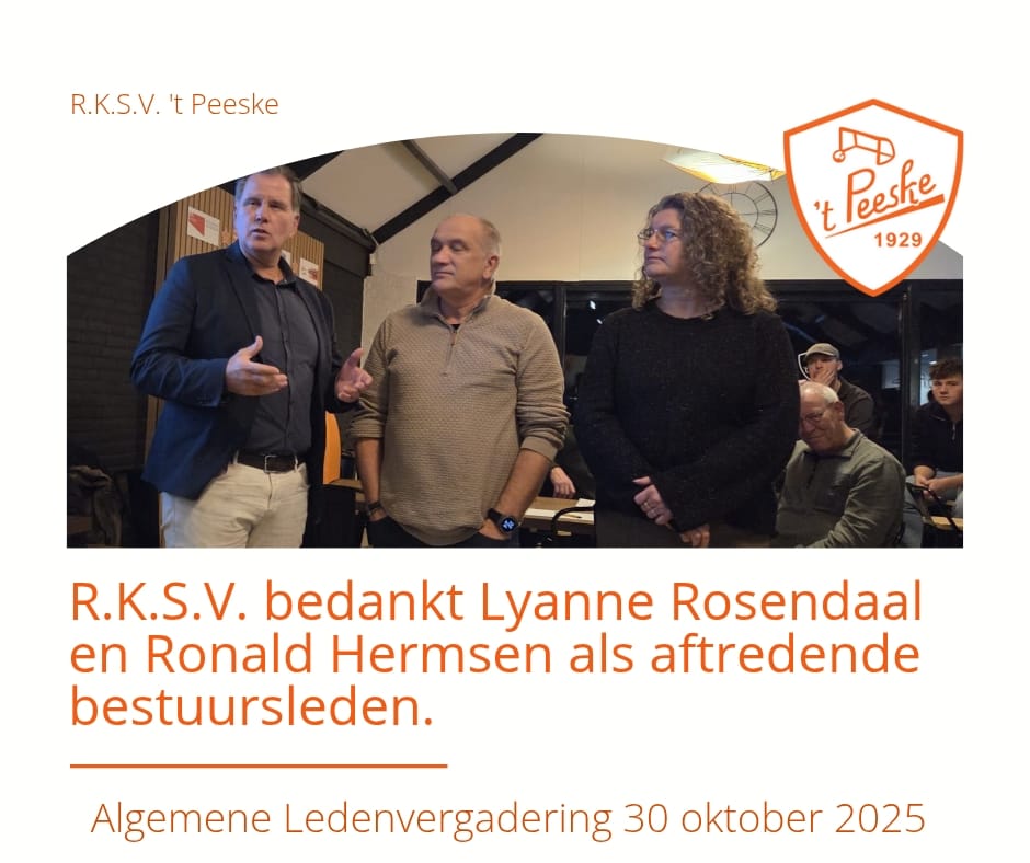 Afscheid van twee gewaardeerde bestuursleden: Ronald Hermsen en Lyanne Rosendaal