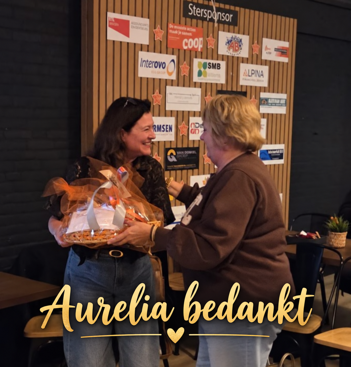 Aurelia, bedankt voor drie jaar inzet en betrokkenheid!